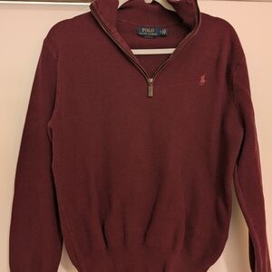 Polo by Ralph Lauren Men's Burgundy Sweater